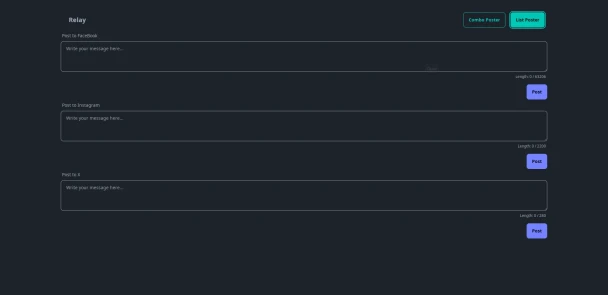Relay dashboard